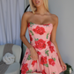 TRISTIN MINI DRESS - FLORAL PINK