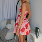 TRISTIN MINI DRESS - FLORAL PINK
