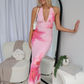 HUDSON MAXI DRESS - FLORAL PINK