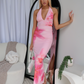 HUDSON MAXI DRESS - FLORAL PINK