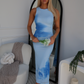 GABRIELLA FLORAL MAXI DRESS - BLUE FLORAL