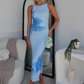 GABRIELLA FLORAL MAXI DRESS - BLUE FLORAL
