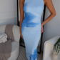 GABRIELLA FLORAL MAXI DRESS - BLUE FLORAL