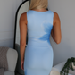 GABRIELLA FLORAL MAXI DRESS - BLUE FLORAL