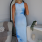 GABRIELLA FLORAL MAXI DRESS - BLUE FLORAL