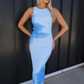 GABRIELLA FLORAL MAXI DRESS - BLUE FLORAL