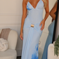 CAMERON HALTER MAXI DRESS - BLUE FLORAL