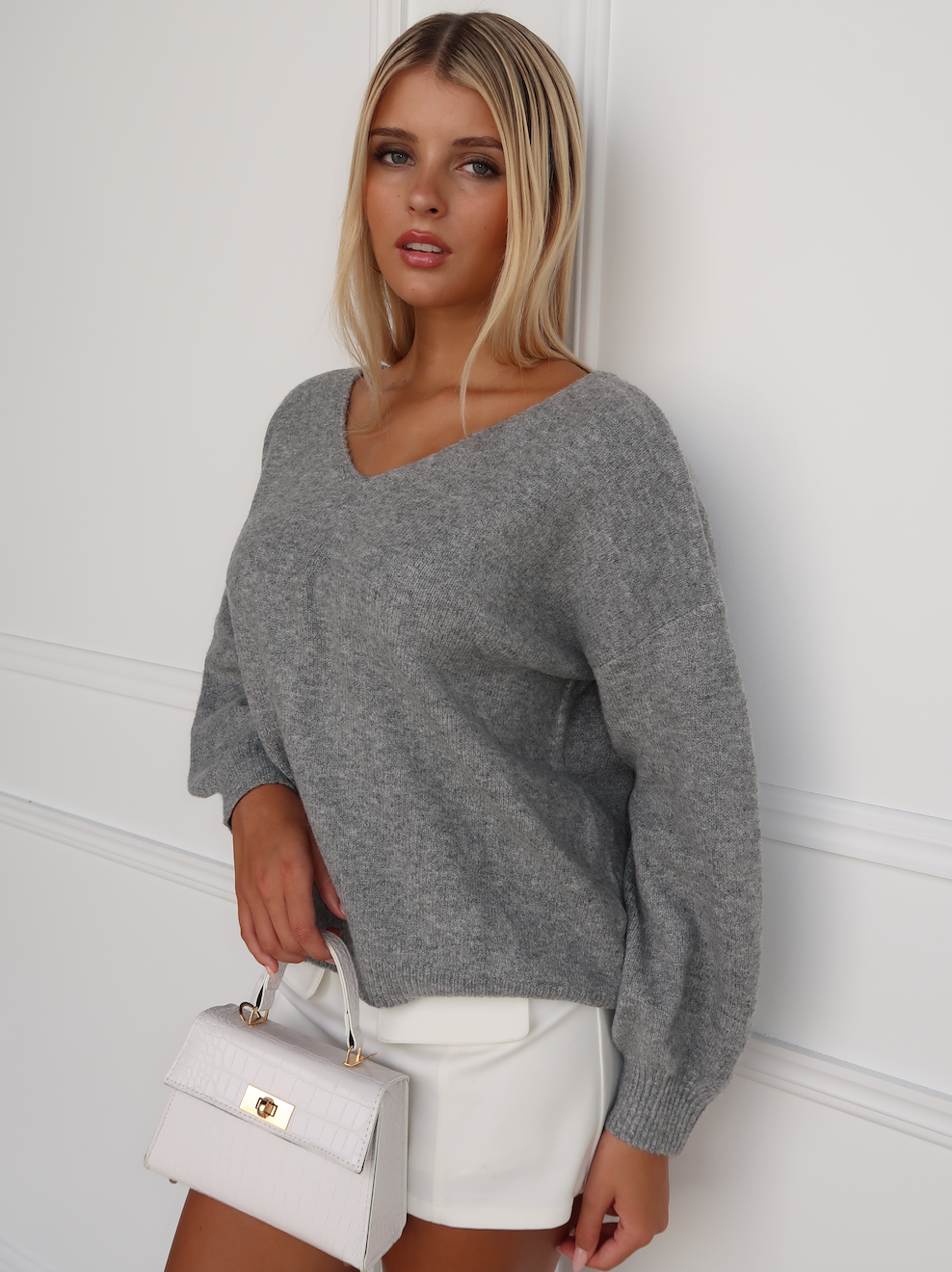 CELESTI KNIT JUMPER - GREY