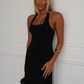 ARIANA MIDI DRESS - BLACK