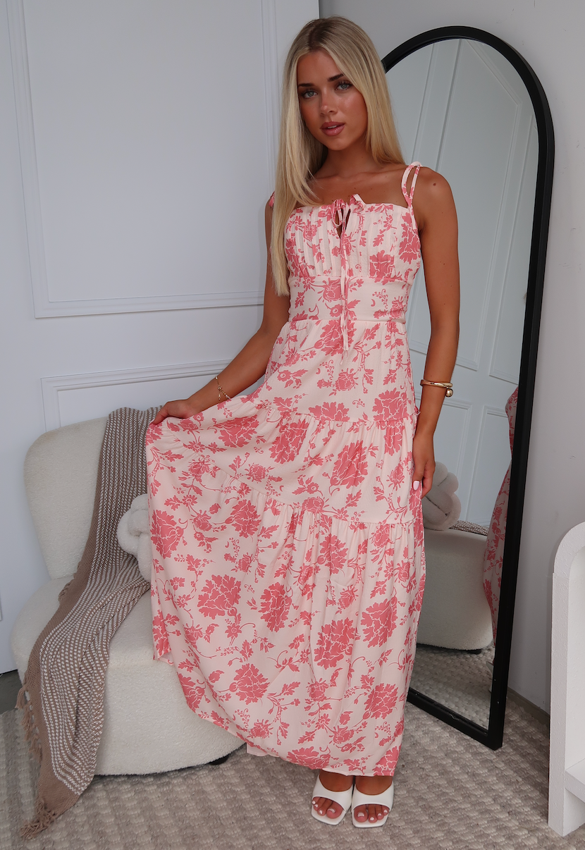 ALANNAH MAXI DRESS - PINK FLORAL