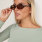 DENAE SUNGLASSES - LIGHT BROWN