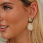 GARCIA EARRINGS - GOLD/CREAM