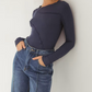 JESSI TOP - NAVY