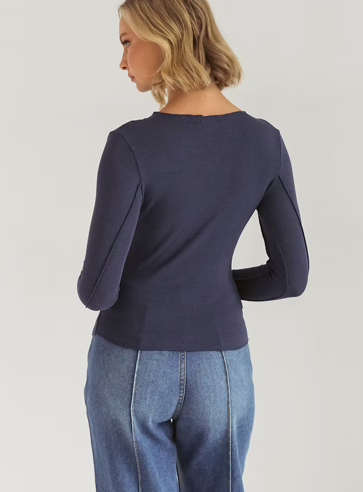 JESSI TOP - NAVY