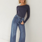 JESSI TOP - NAVY