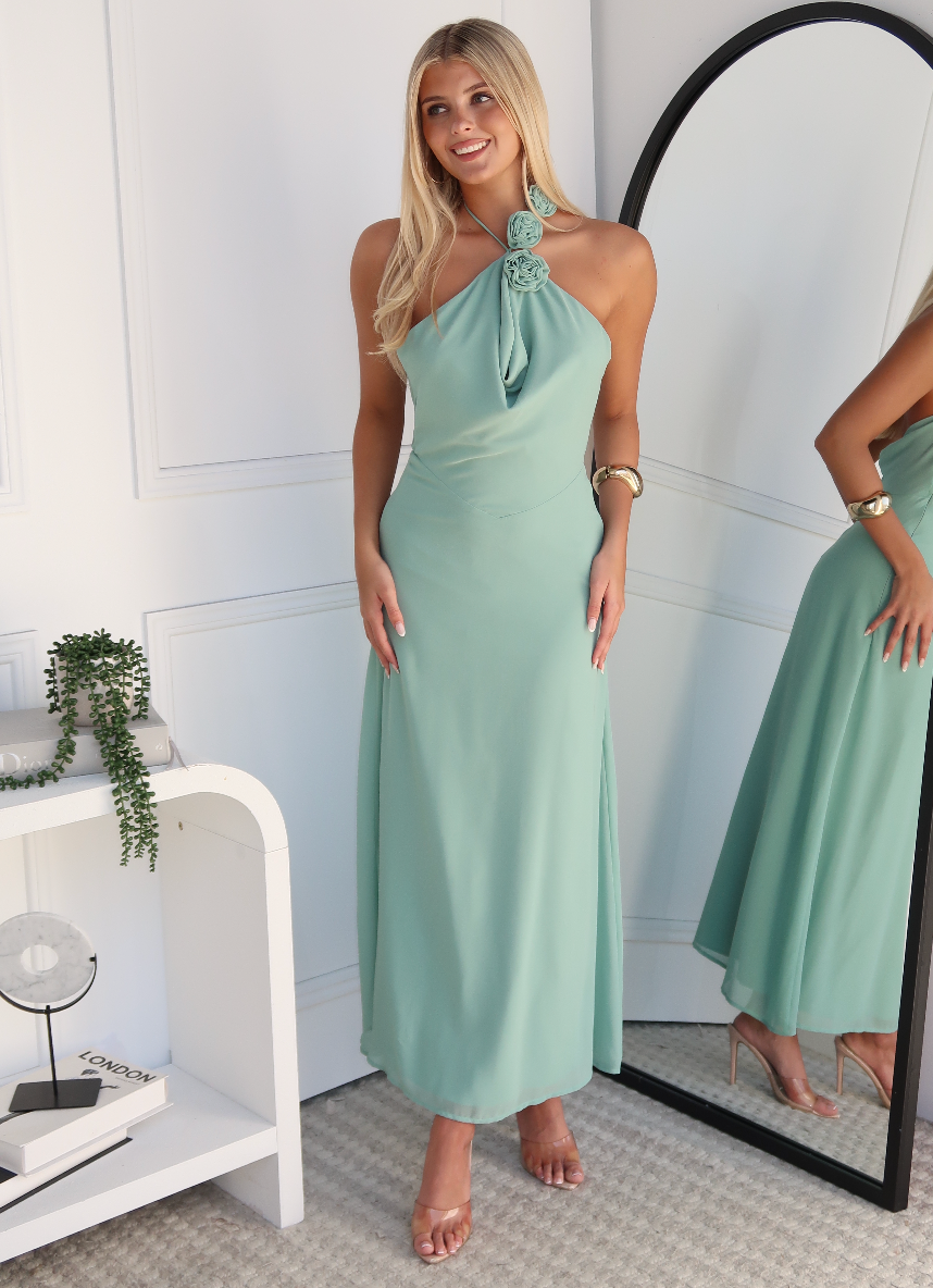 LAVENT MAXI DRESS - SAGE