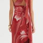 MARLA MAXI DRESS - RED FLORAL