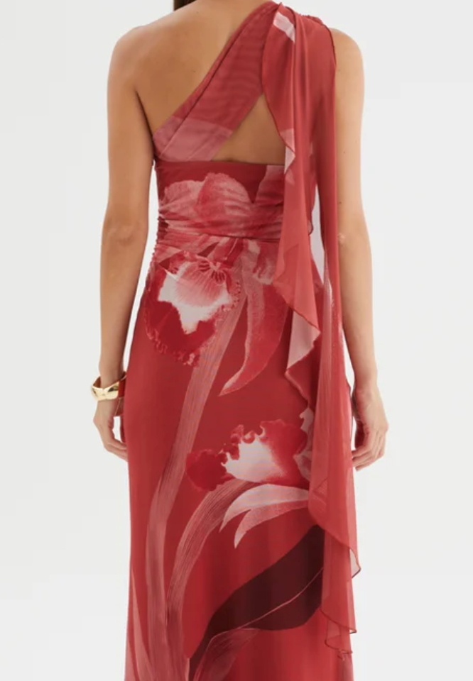 MARLA MAXI DRESS - RED FLORAL