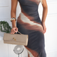 GABRIELLA MAXI DRESS - CHOCOLATE MULTI