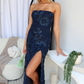 KASSAM MAXI DRESS - NAVY