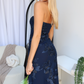 KASSAM MAXI DRESS - NAVY