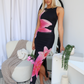 GABRIELLA FLORAL MAXI DRESS - BLACK FLORAL
