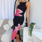 GABRIELLA FLORAL MAXI DRESS - BLACK FLORAL