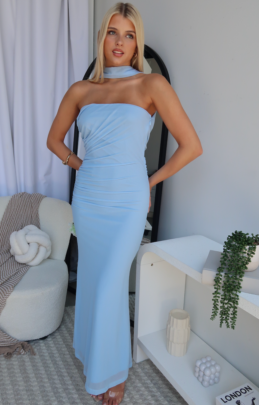 KATALINA MAXI DRESS - BABY BLUE