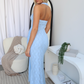 ELSI LACE MAXI DRESS - BABY BLUE