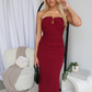 KIRRA MAXI DRESS - WINE