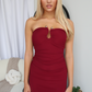 KIRRA MAXI DRESS - WINE