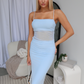 ZARA MAXI DRESS - BABY BLUE