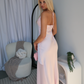 AVANT SATIN MAXI DRESS - BABY PINK