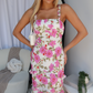 AUBREY MAXI DRESS - FLORAL PINK
