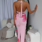 HUDSON MAXI DRESS - FLORAL PINK