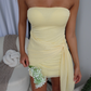 SKYLAH MINI DRESS - LEMON