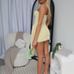 SKYLAH MINI DRESS - LEMON