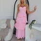 LACEY MAXI DRESS - BABY PINK