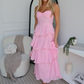LACEY MAXI DRESS - BABY PINK