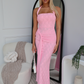 ELSI LACE MAXI DRESS - PINK