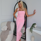 ELSI LACE MAXI DRESS - PINK