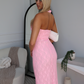 ELSI LACE MAXI DRESS - PINK