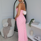 ELSI LACE MAXI DRESS - PINK