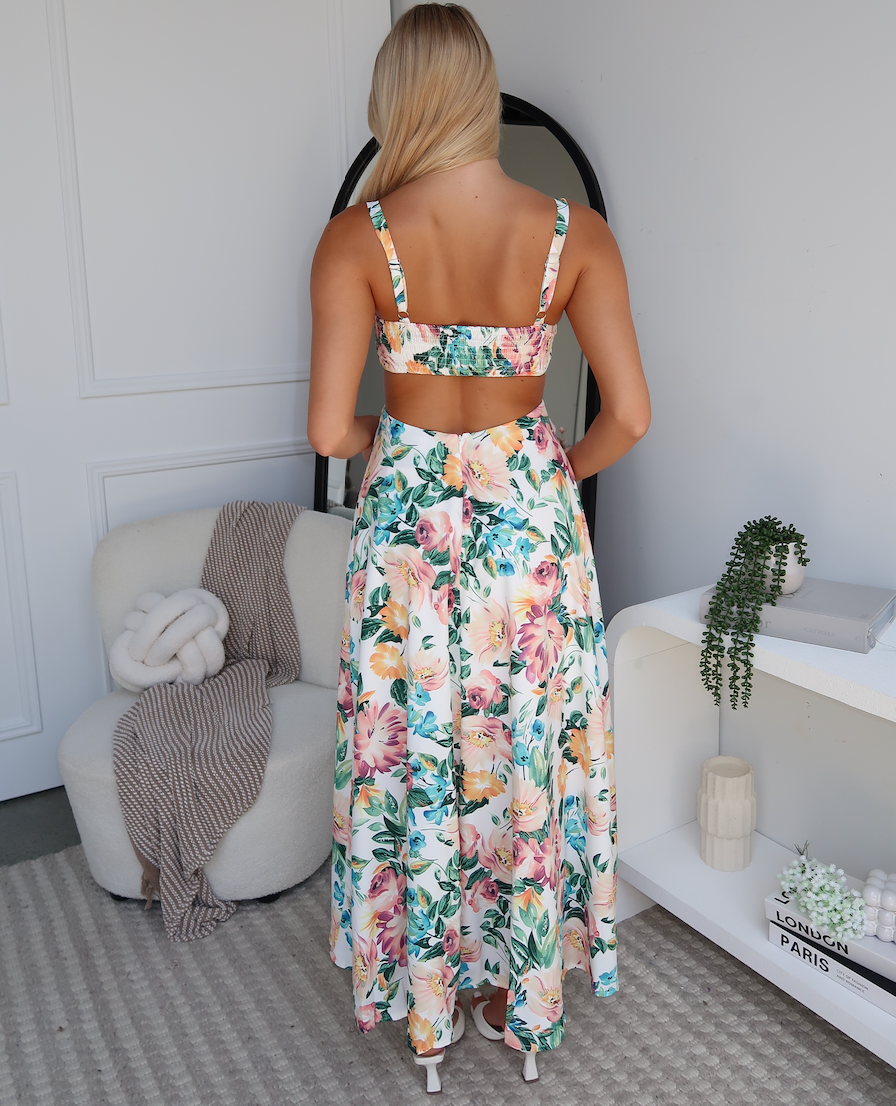 DANTE MAXI DRESS - FLORAL PRINT