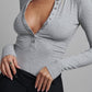 LARA BODYSUIT BY BAYSE BRAND - GREY