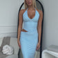 ALANI MAXI DRESS - BABY BLUE
