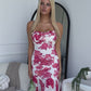 SERENA MAXI DRESS - PINK FLORAL