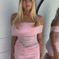 SIERRA MINI DRESS - BABY PINK