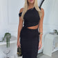 COCO OFF SHOULDER MAXI DRESS - BLACK