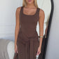 LEONI MAXI DRESS - CHOCOLATE